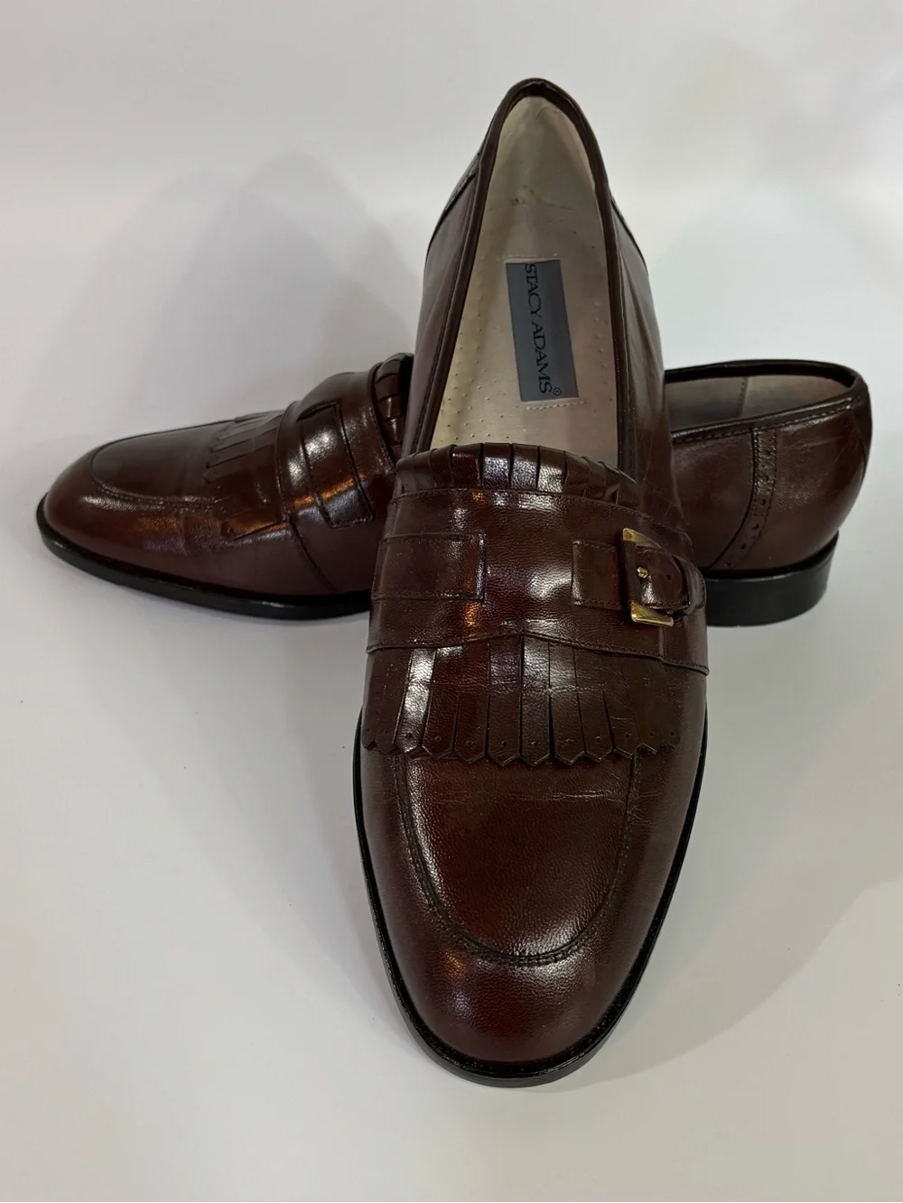 Stacy Adam’s Brown Leather Loafers Size 12 La Salle
